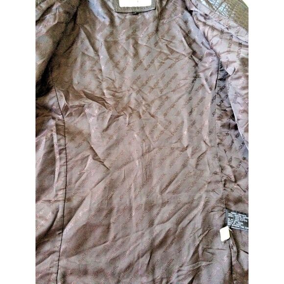 JONES NEW YORK Size Small Sz S Pebbled Leather BROWN Womens Jacket Coat - Picture 8 of 8